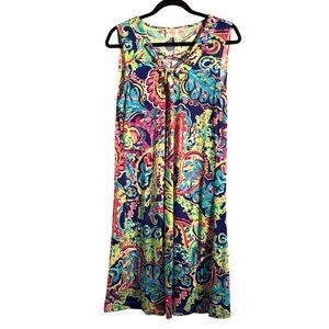 Philosophy Republic Clothing Womens S Sleeveless Lace-Up Multicolor Paisley Dres